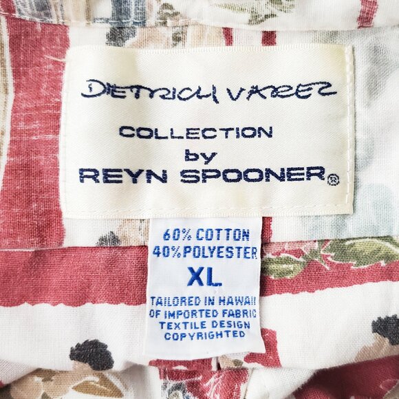 Reyn Spooner Dietrich Varez Mens Hawaiian Pullover Shirt Surfer Woody Car Vtg XL - Picture 2 of 12